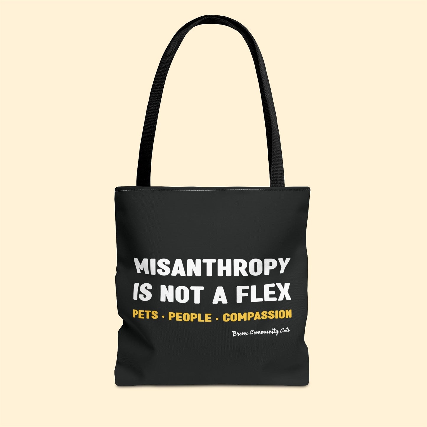 Misanthropy Is Not A Flex | FUNDRAISER for Bronx Community Cats | Tote Bag - Detezi Designs - 13005346610532397389