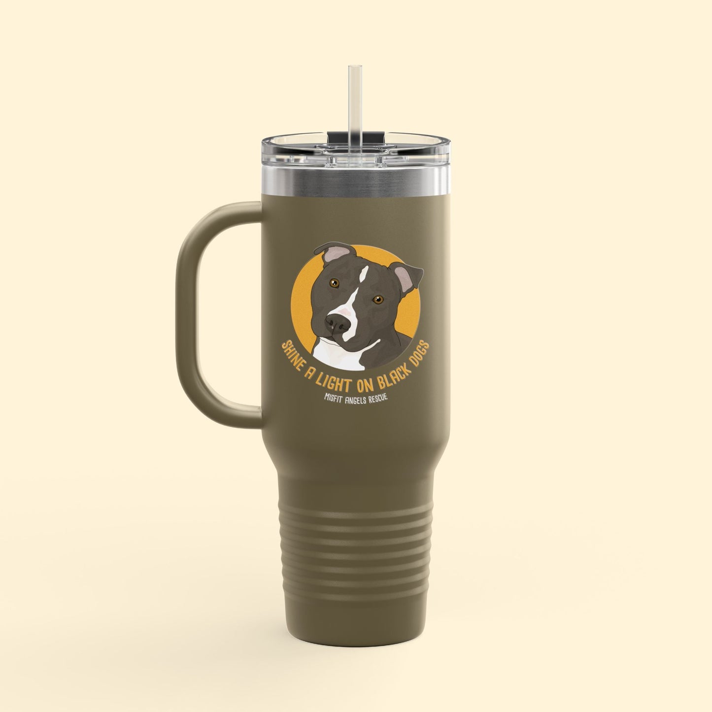 Misfit Angels Rescue | FUNDRAISER | Insulated Travel Mug, 40oz - Detezi Designs - 15099633853751052479