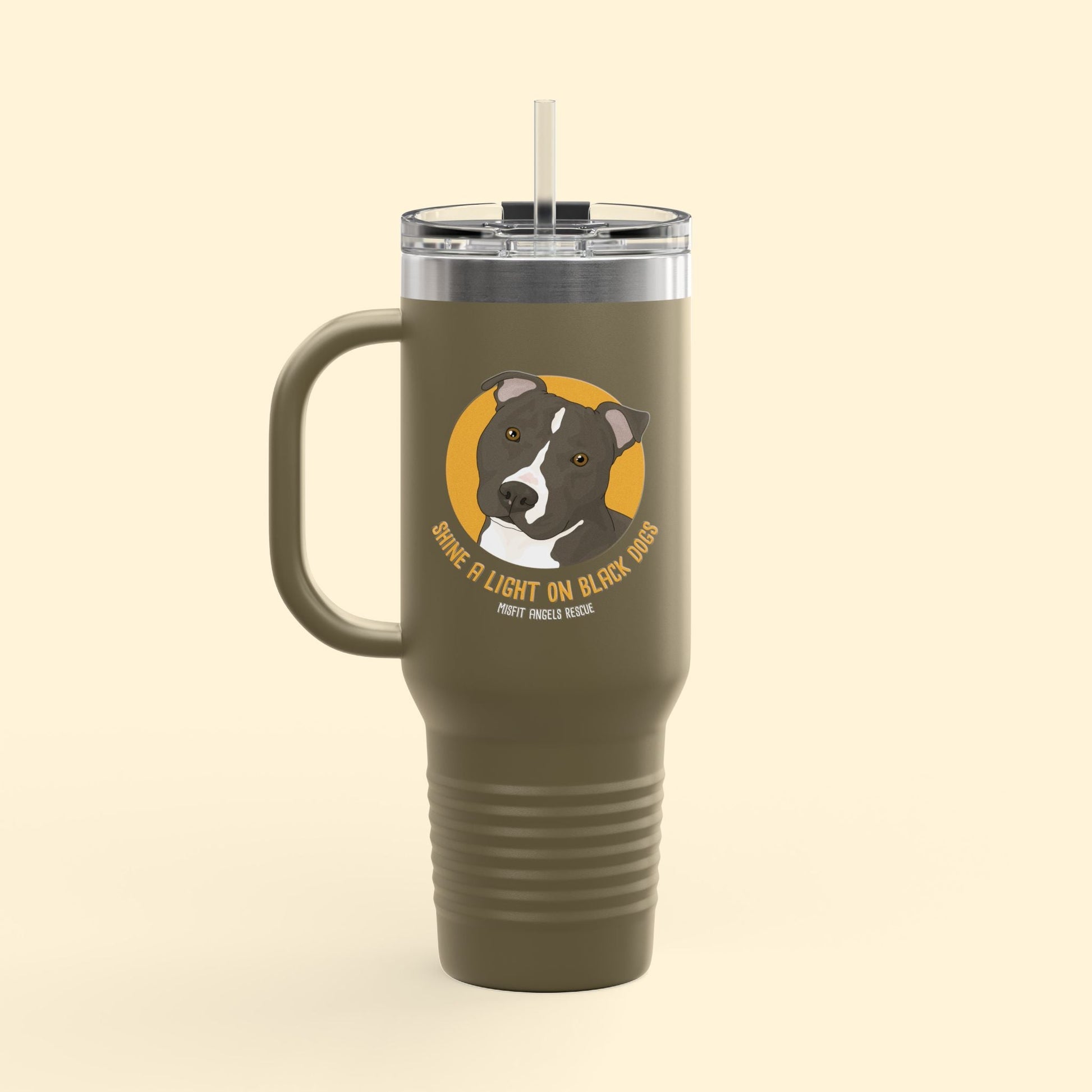Misfit Angels Rescue | FUNDRAISER | Insulated Travel Mug, 40oz - Detezi Designs - 15099633853751052479