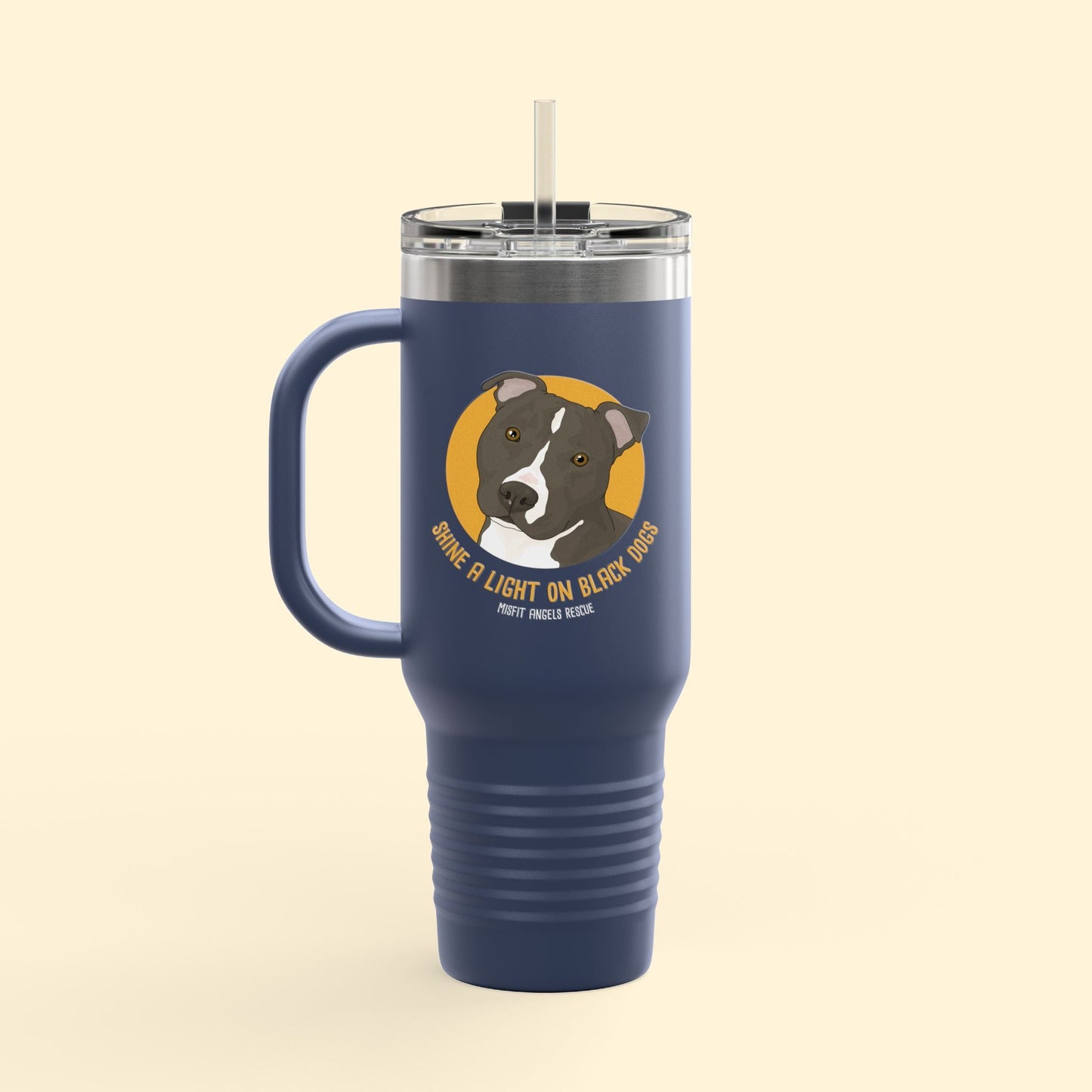 Misfit Angels Rescue | FUNDRAISER | Insulated Travel Mug, 40oz - Detezi Designs - 28712054690561178165