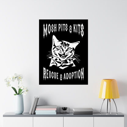 Mosh Pits & Kits Rescue | FUNDRAISER | Art Print - Detezi Designs-48399783183896549501