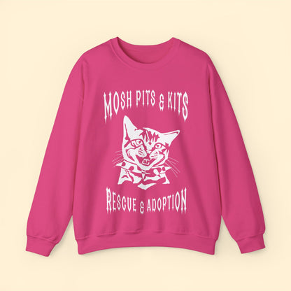 Mosh Pits & Kits Rescue | FUNDRAISER | Crewneck Sweatshirt - Detezi Designs-25857621079401881718