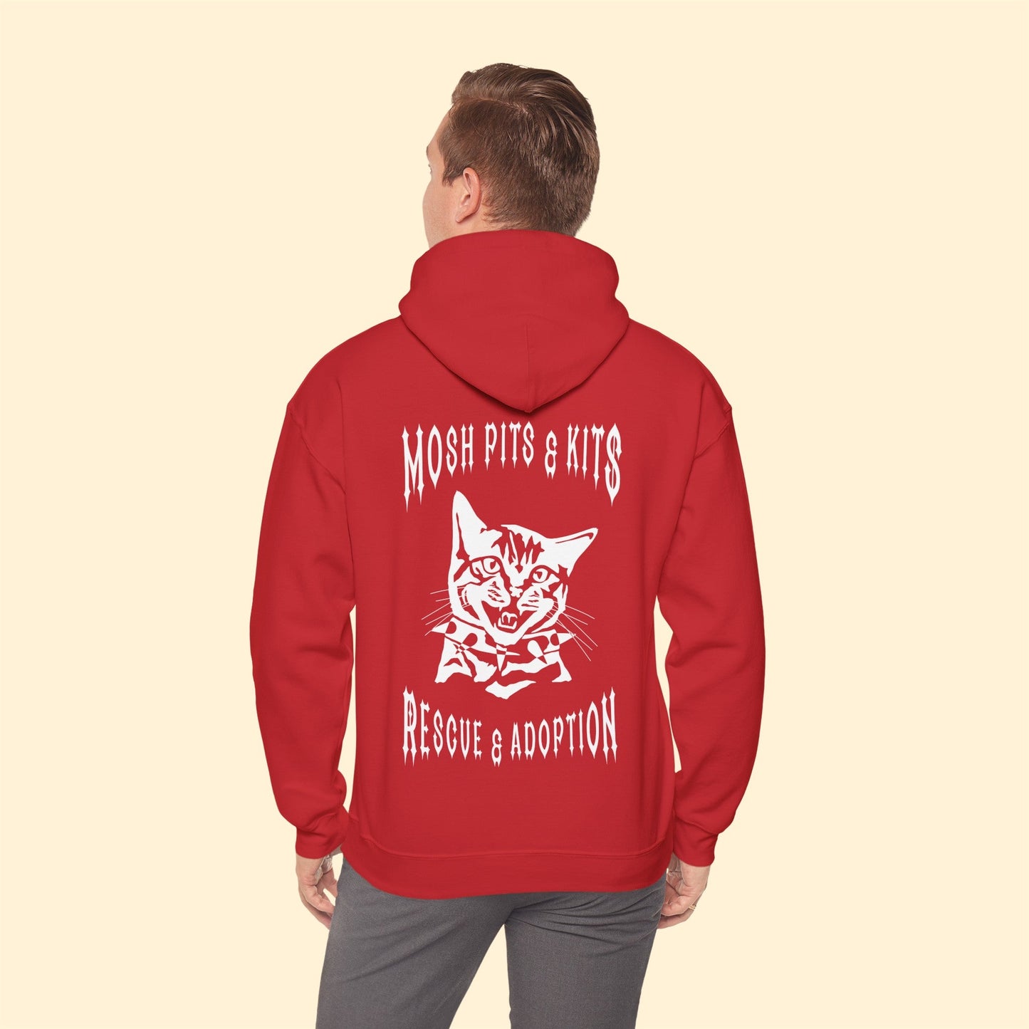 Mosh Pits & Kits Rescue | FUNDRAISER | Hooded Sweatshirt - Detezi Designs-14315827167315282381