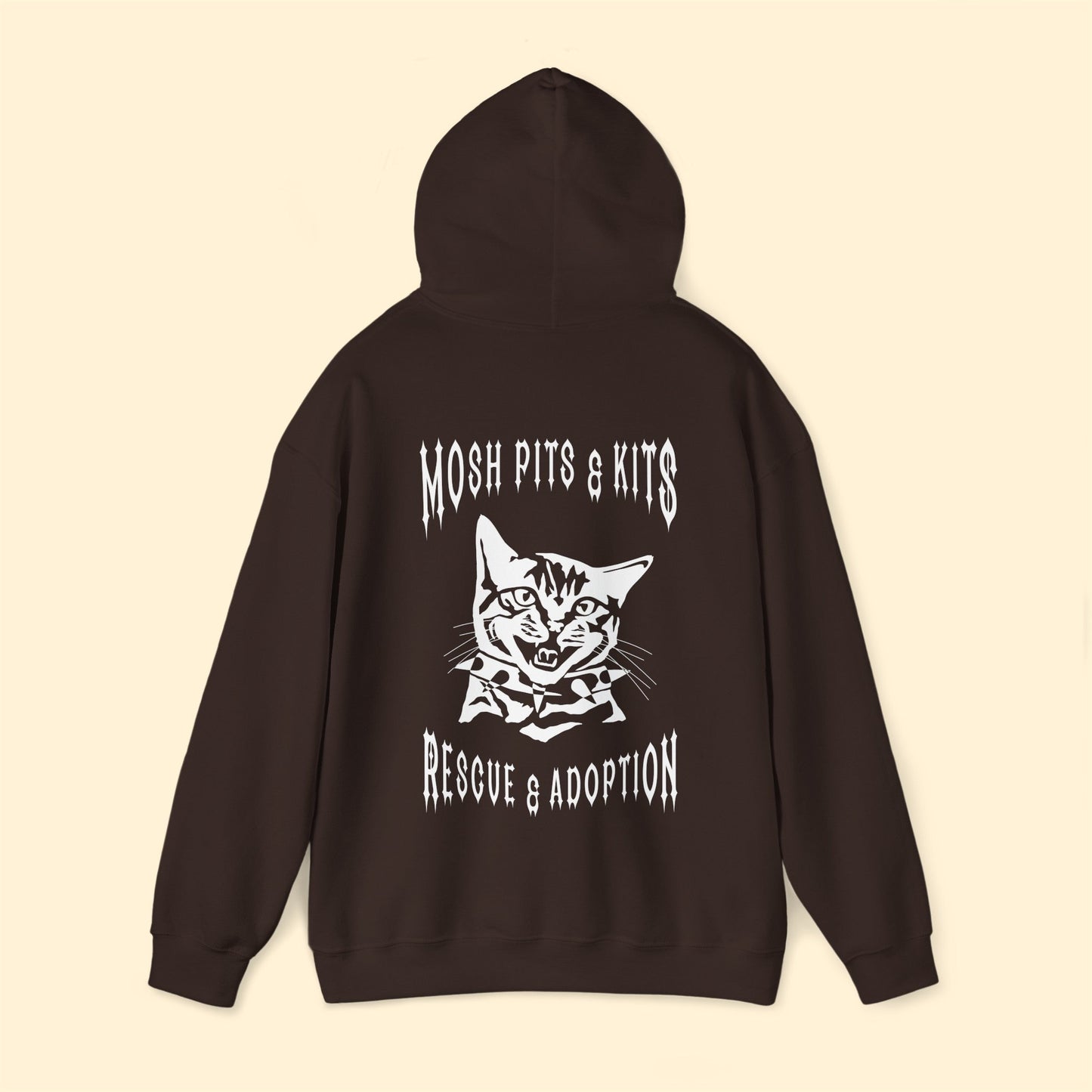 Mosh Pits & Kits Rescue | FUNDRAISER | Hooded Sweatshirt - Detezi Designs-26839856316957348933