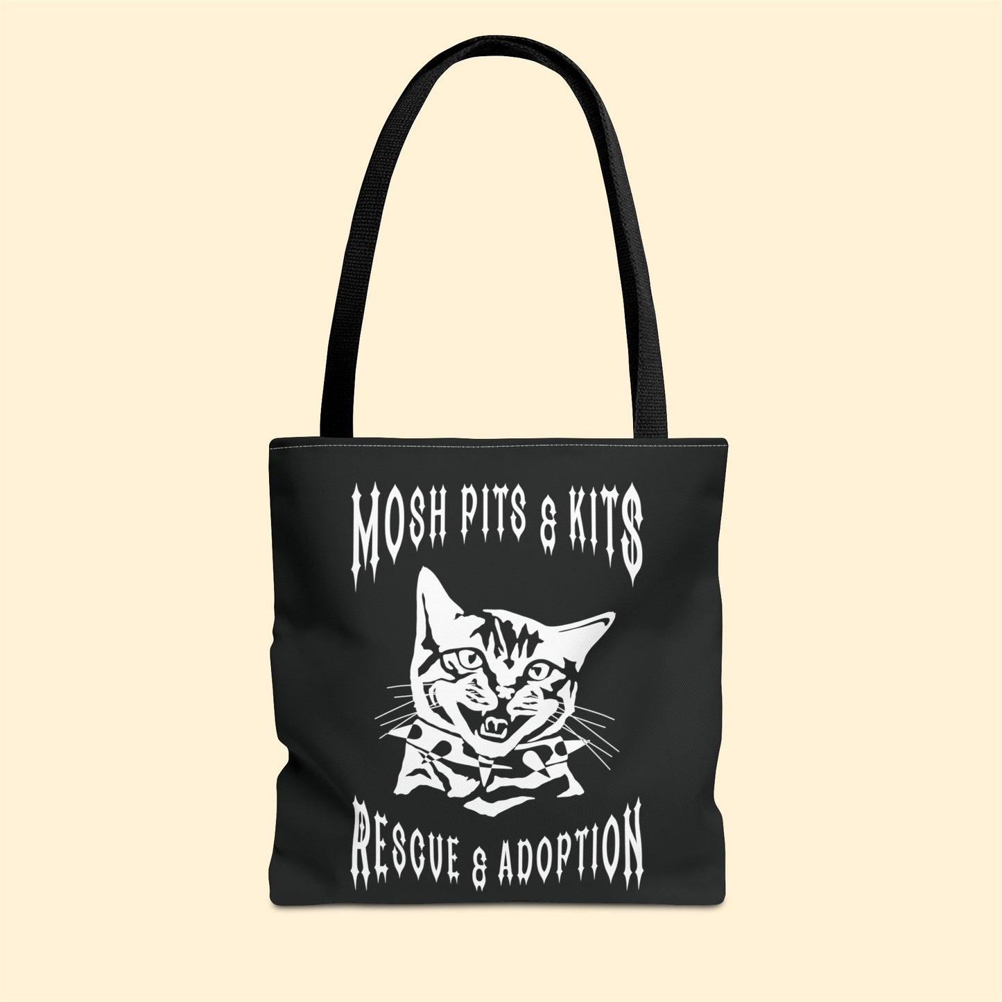 Mosh Pits & Kits Rescue | FUNDRAISER | Tote Bag - Detezi Designs-13014552941216689539