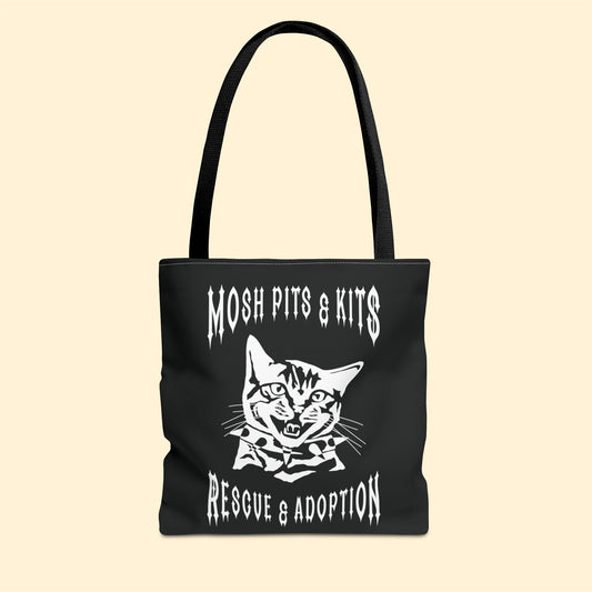 Mosh Pits & Kits Rescue | FUNDRAISER | Tote Bag - Detezi Designs-13014552941216689539