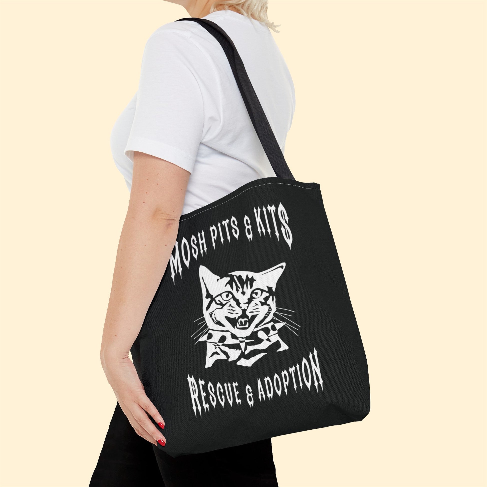 Mosh Pits & Kits Rescue | FUNDRAISER | Tote Bag - Detezi Designs-13014552941216689539