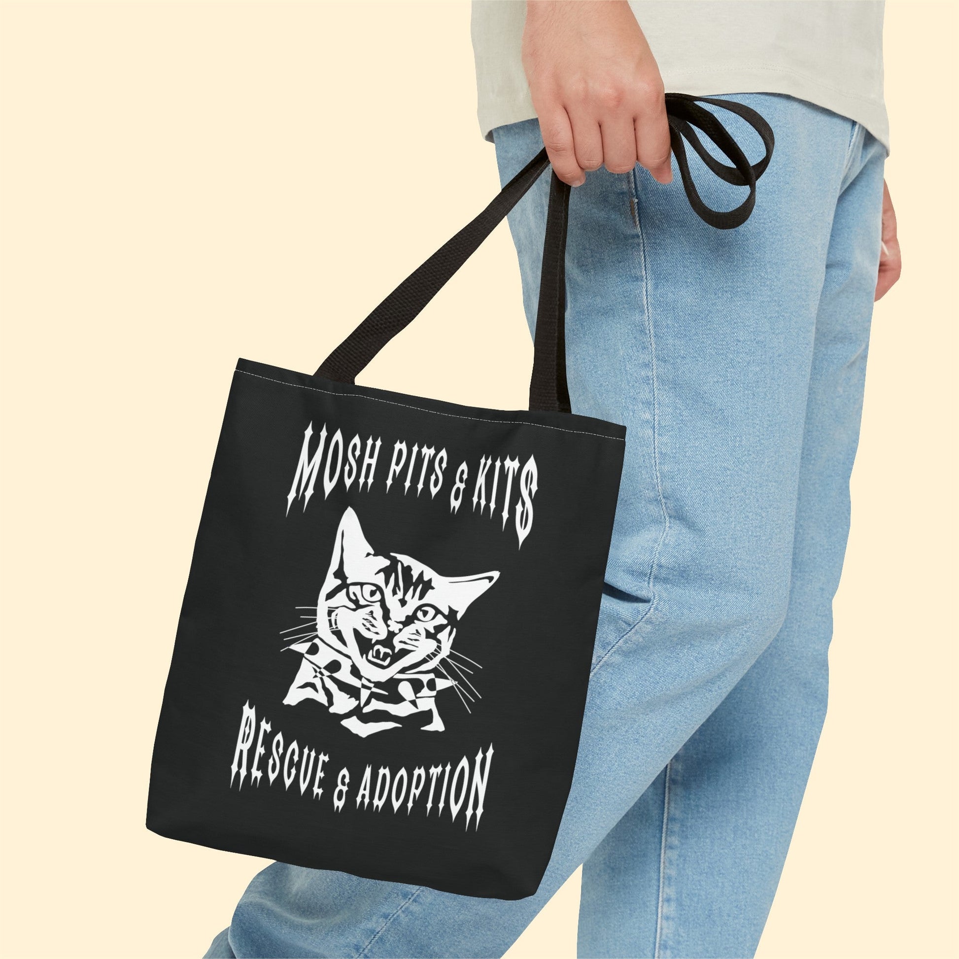 Mosh Pits & Kits Rescue | FUNDRAISER | Tote Bag - Detezi Designs-13014552941216689539