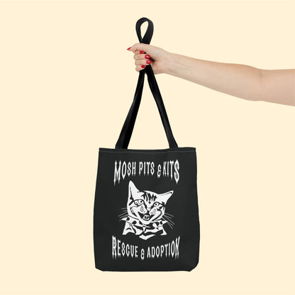 Mosh Pits & Kits Rescue | FUNDRAISER | Tote Bag - Detezi Designs-13014552941216689539