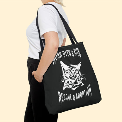 Mosh Pits & Kits Rescue | FUNDRAISER | Tote Bag - Detezi Designs-13014552941216689539