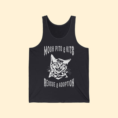 Mosh Pits & Kits Rescue | FUNDRAISER | Unisex Jersey Tank - Detezi Designs-11278441403233271411