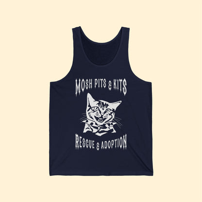 Mosh Pits & Kits Rescue | FUNDRAISER | Unisex Jersey Tank - Detezi Designs-14789778902721639299