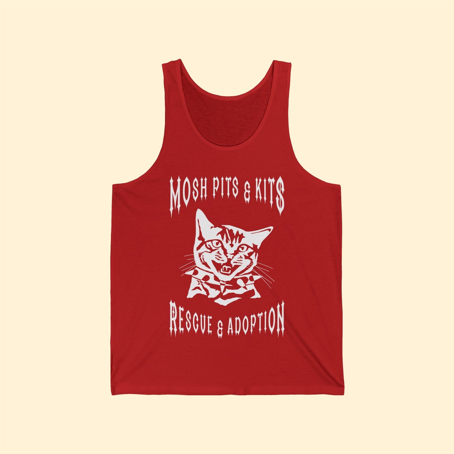 Mosh Pits & Kits Rescue | FUNDRAISER | Unisex Jersey Tank - Detezi Designs-29451109548418730259