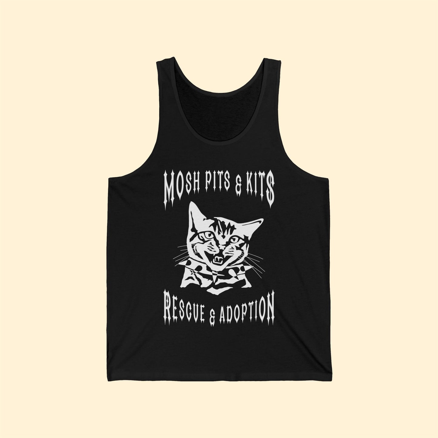 Mosh Pits & Kits Rescue | FUNDRAISER | Unisex Jersey Tank - Detezi Designs-30991195193666892657