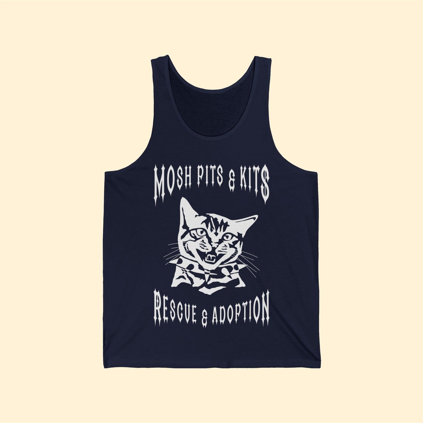 Mosh Pits & Kits Rescue | FUNDRAISER | Unisex Jersey Tank - Detezi Designs-71444015589161026878