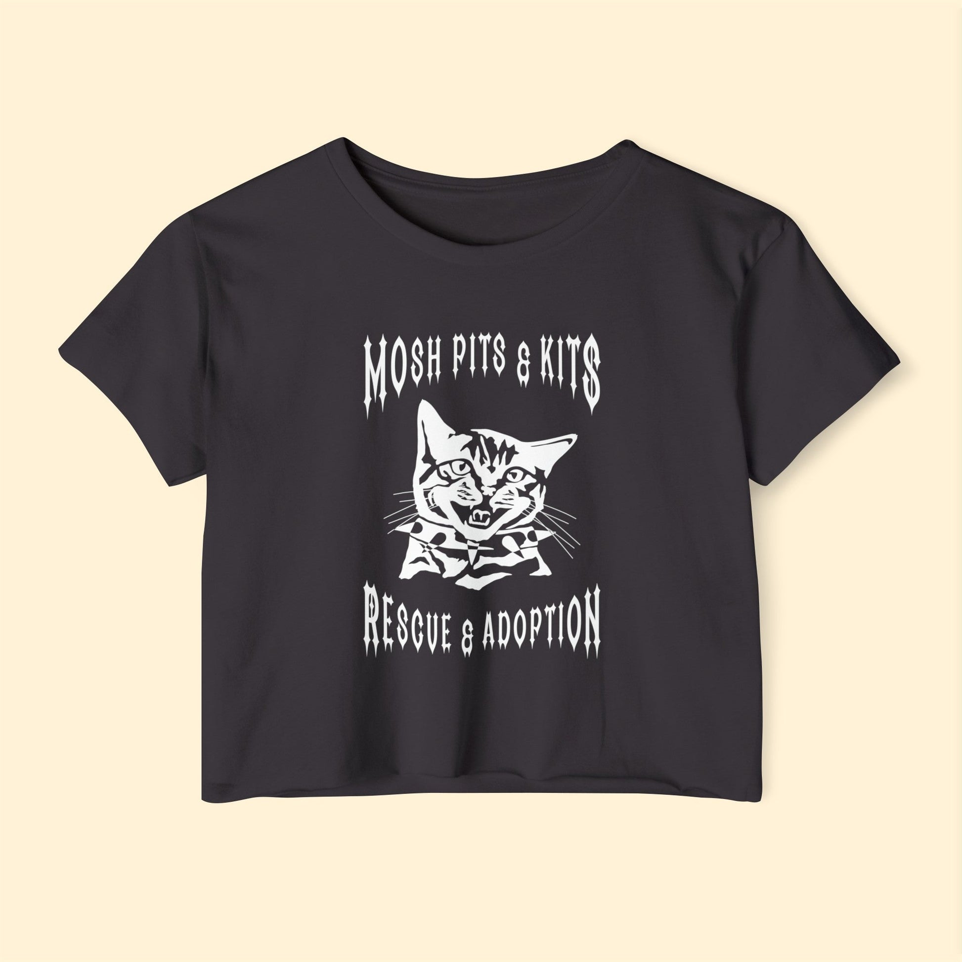 Mosh Pits & Kits Rescue | FUNDRAISER | Women's Festival Crop Top - Detezi Designs-10872257670313323219