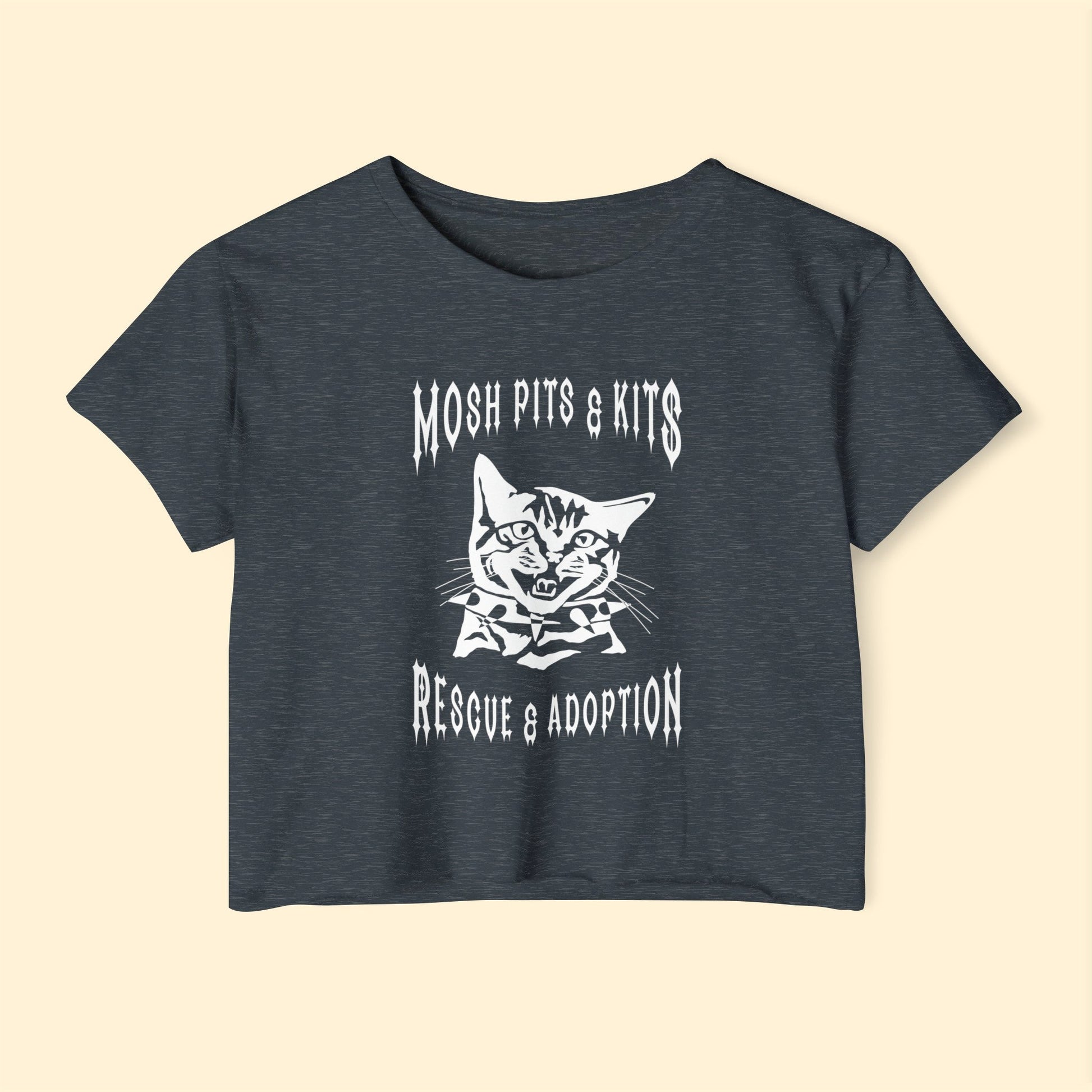 Mosh Pits & Kits Rescue | FUNDRAISER | Women's Festival Crop Top - Detezi Designs-61794531117796795185