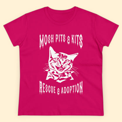 Mosh Pits & Kits Rescue | FUNDRAISER | Women's Midweight Cotton Tee - Detezi Designs-32438395500613473760