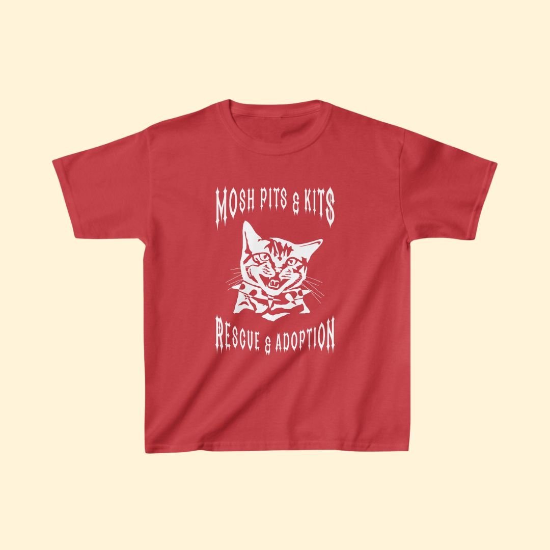 Mosh Pits & Kits Rescue | FUNDRAISER | **YOUTH SIZE** Tee - Detezi Designs-12838724742955719754