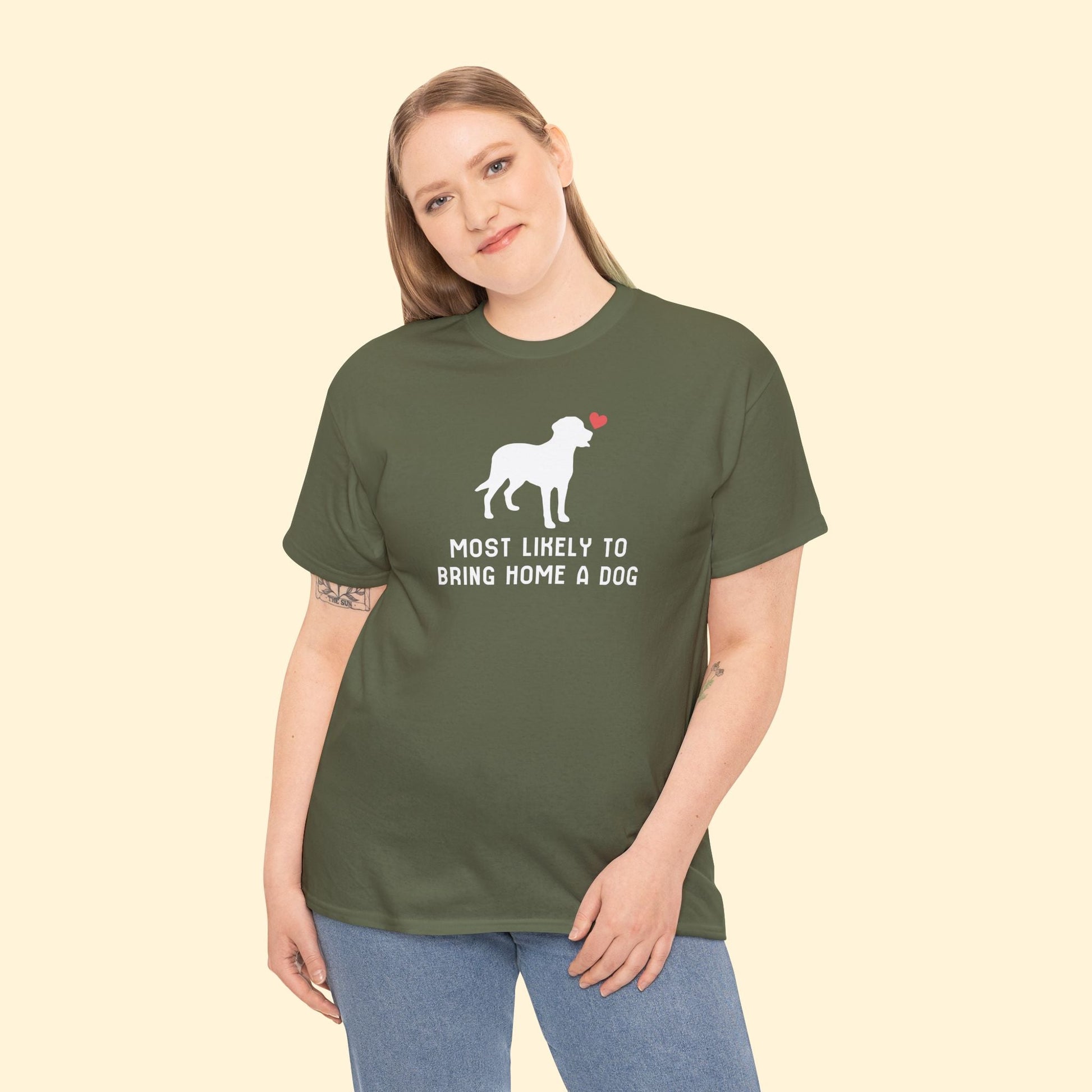 Most Likely to Bring Home a Dog | Unisex Tee - Detezi Designs - 35415278014299781335