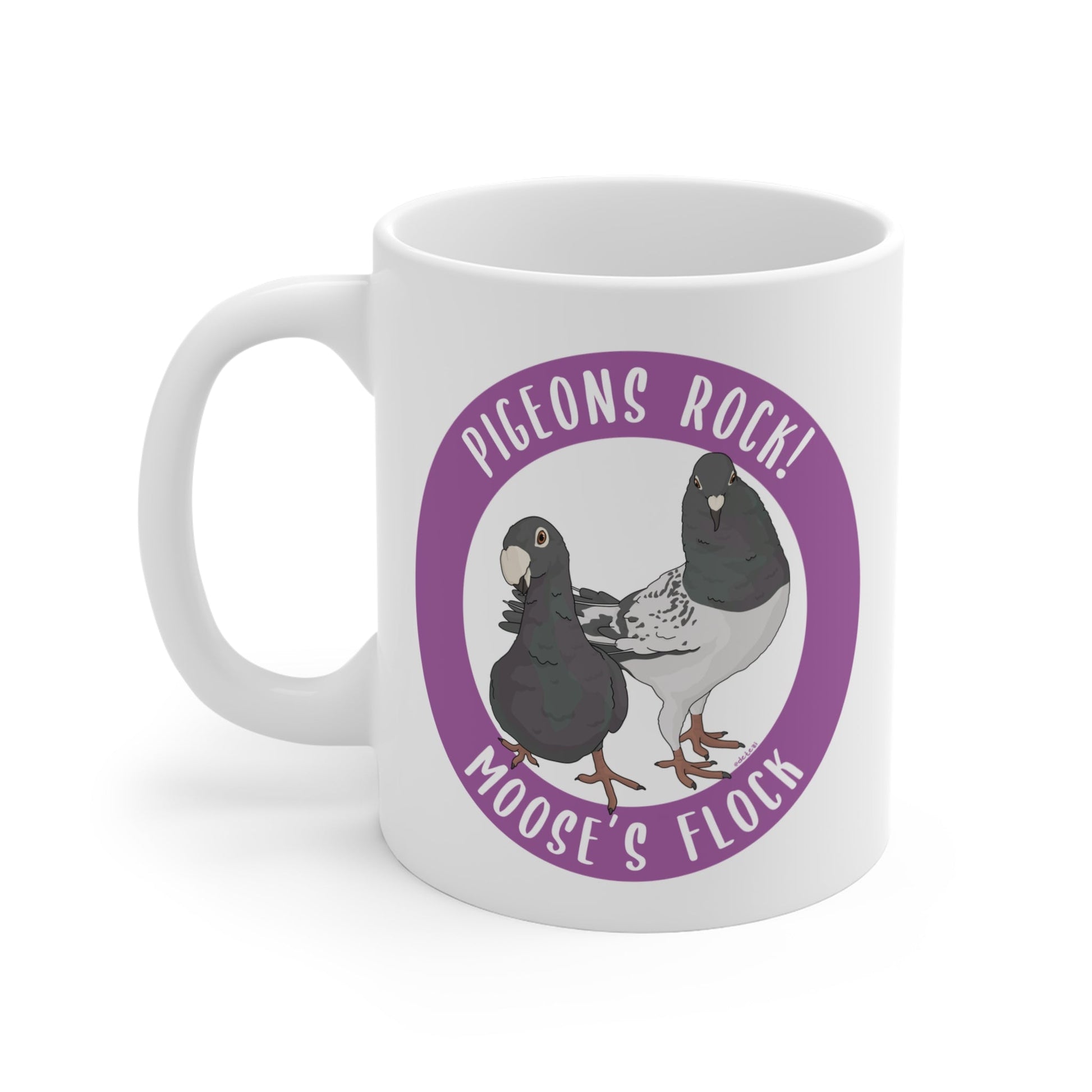 Mug | FUNDRAISER | Moose's Flock | Pigeons Rock - Detezi Designs - 29517009507784627273