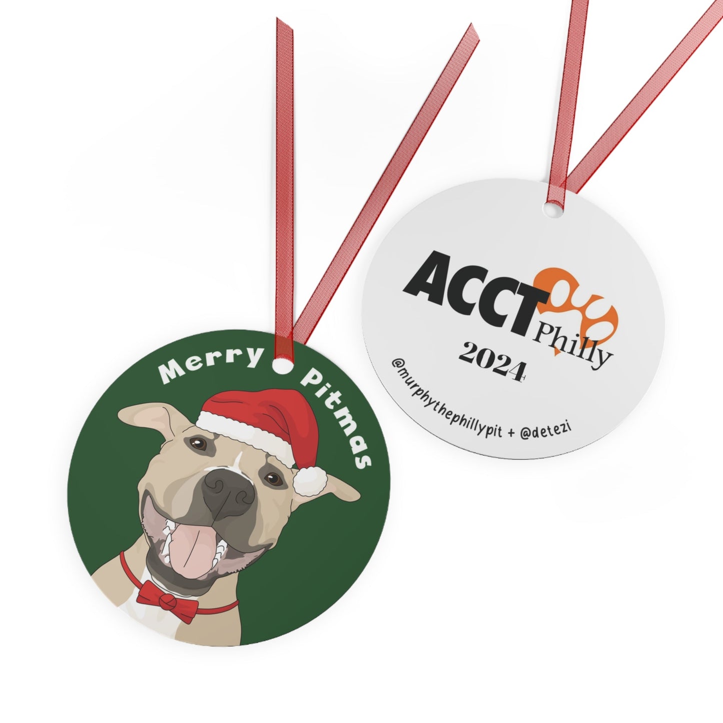 Murphy | FUNDRAISER for ACCT Philly | 2024 Holiday Ornament - Detezi Designs - 60133352199854896082