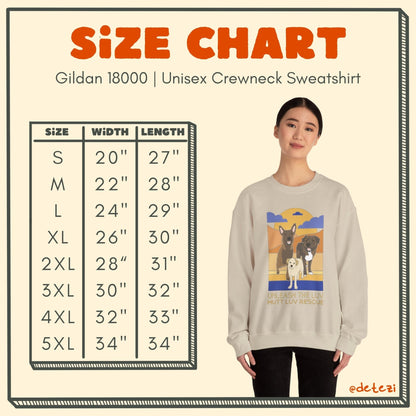 Mutt Luv Rescue | FUNDRAISER | Crewneck Sweatshirt - Detezi Designs - 19412149812058904388