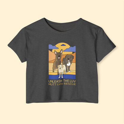 Mutt Luv Rescue | FUNDRAISER | Festival Crop Top - Detezi Designs - 15894561989475274534