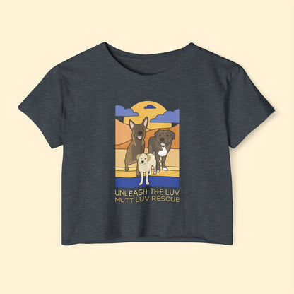 Mutt Luv Rescue | FUNDRAISER | Festival Crop Top - Detezi Designs - 18946353363239128840