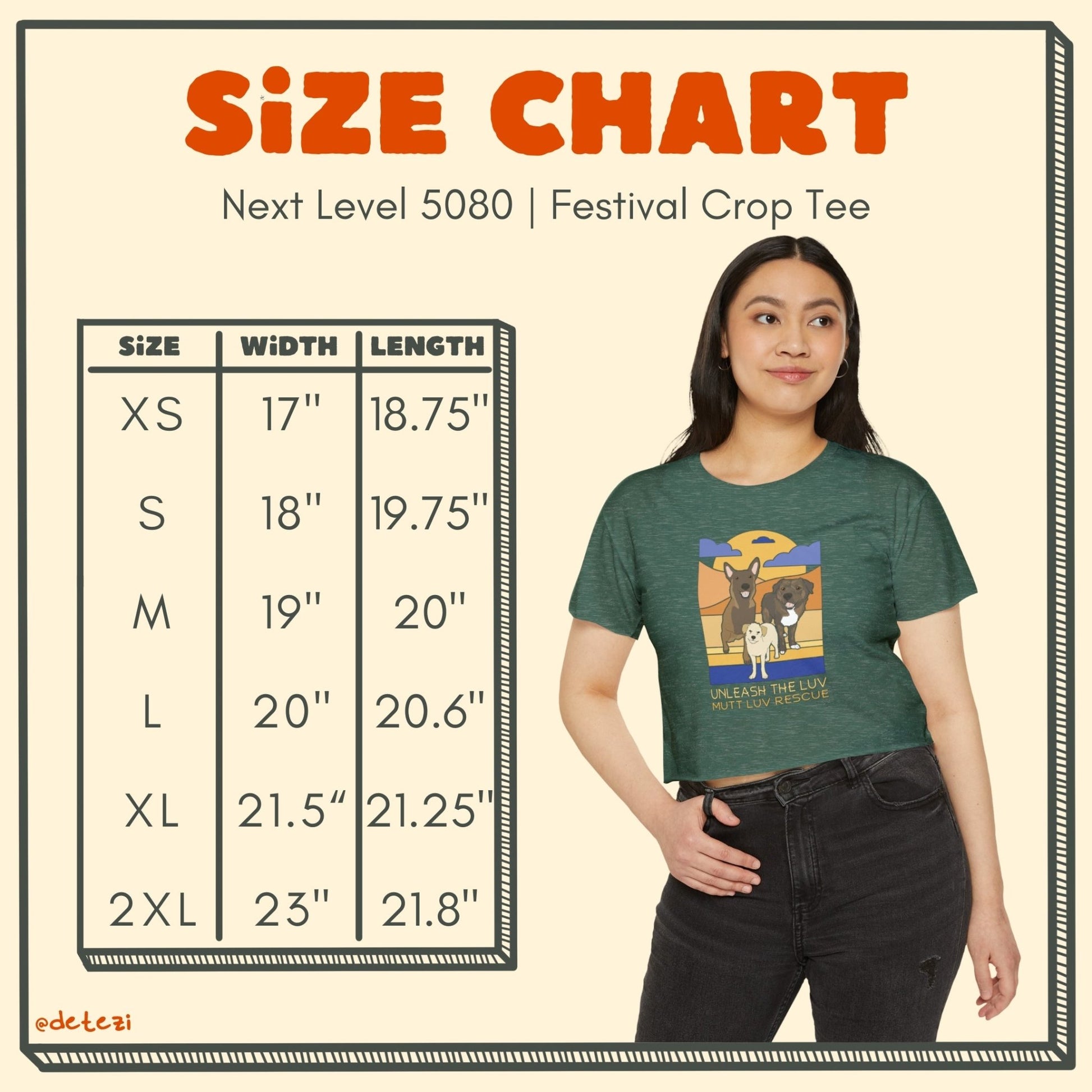 Mutt Luv Rescue | FUNDRAISER | Festival Crop Top - Detezi Designs - 18946353363239128840