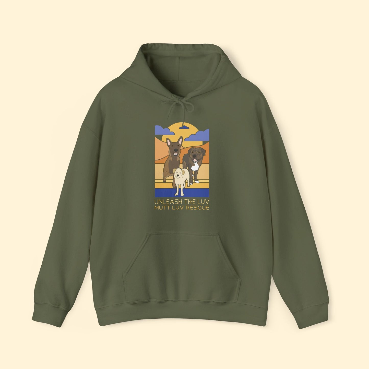 Mutt Luv Rescue | FUNDRAISER | Hooded Sweatshirt - Detezi Designs - 16209223750019755892