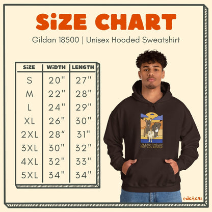 Mutt Luv Rescue | FUNDRAISER | Hooded Sweatshirt - Detezi Designs - 25584018739485712940