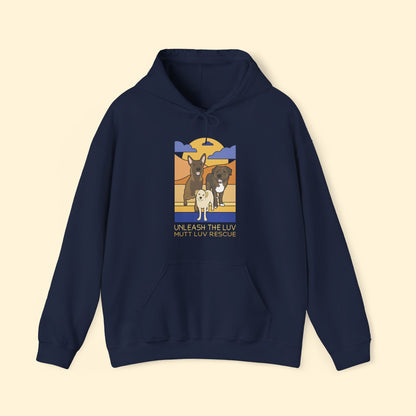 Mutt Luv Rescue | FUNDRAISER | Hooded Sweatshirt - Detezi Designs - 73570607787456556636