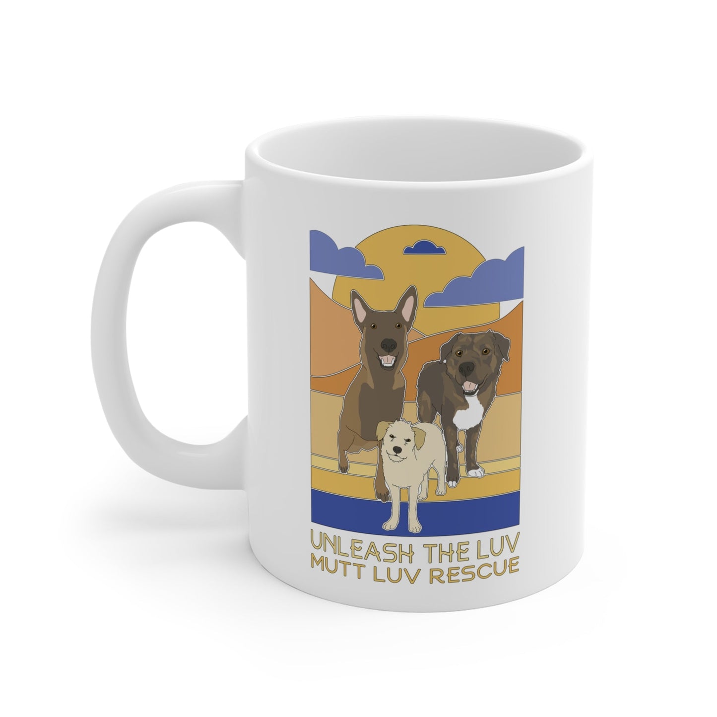 Mutt Luv Rescue | FUNDRAISER | Mug - Detezi Designs - 61356648668885087870