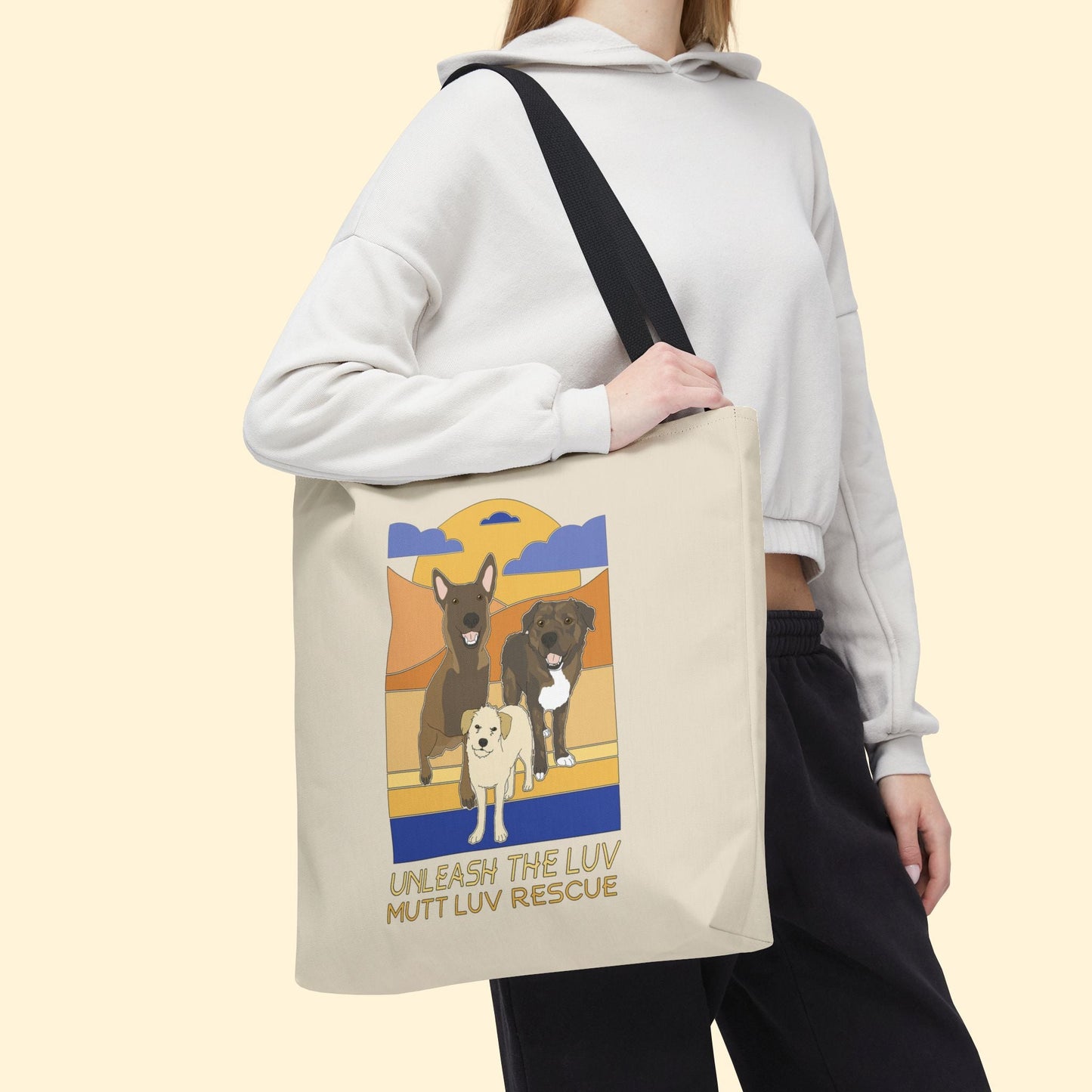Mutt Luv Rescue | FUNDRAISER | Tote Bag - Detezi Designs - 16505881707632518429