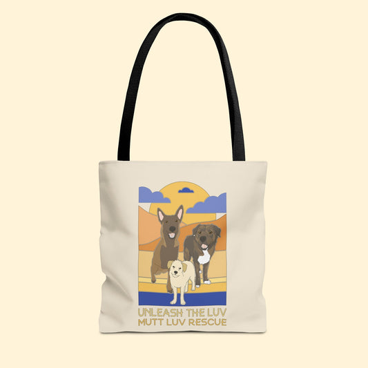 Mutt Luv Rescue | FUNDRAISER | Tote Bag - Detezi Designs - 27988668645658390951