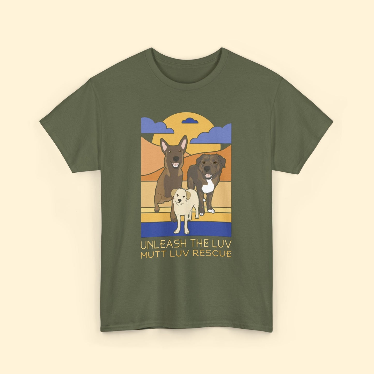 Mutt Luv Rescue | FUNDRAISER | Unisex T-shirt - Detezi Designs - 13222487227625479157