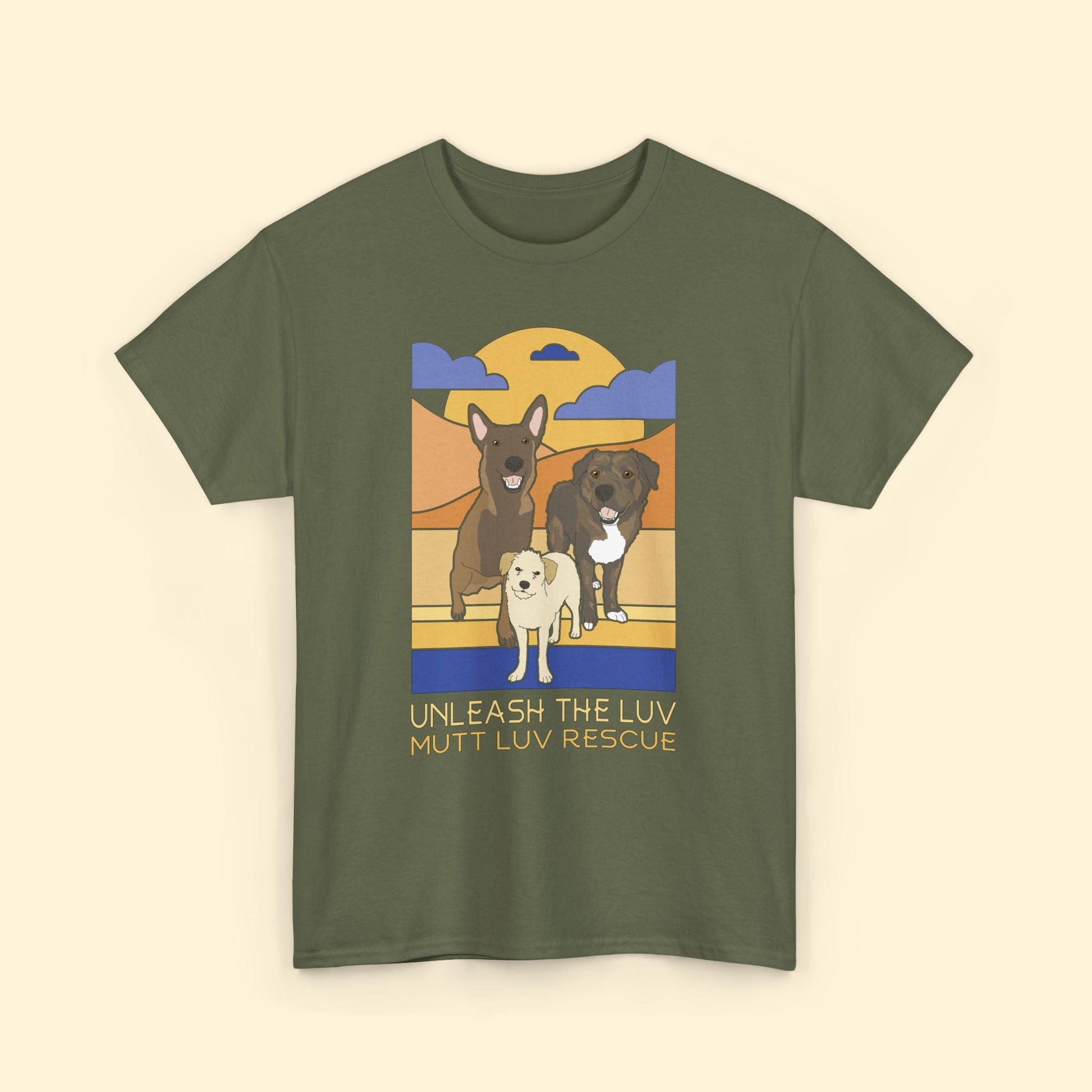 Mutt Luv Rescue | FUNDRAISER | Unisex T-shirt - Detezi Designs - 13222487227625479157