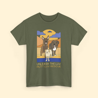 Mutt Luv Rescue | FUNDRAISER | Unisex T-shirt - Detezi Designs - 13222487227625479157