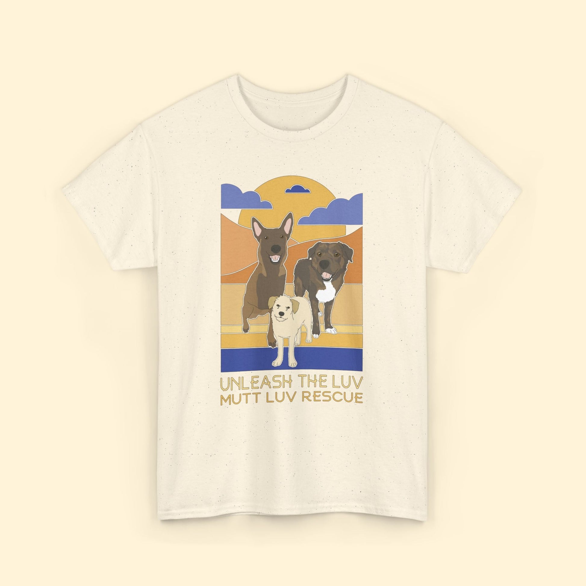 Mutt Luv Rescue | FUNDRAISER | Unisex T-shirt - Detezi Designs - 17875309235131456850