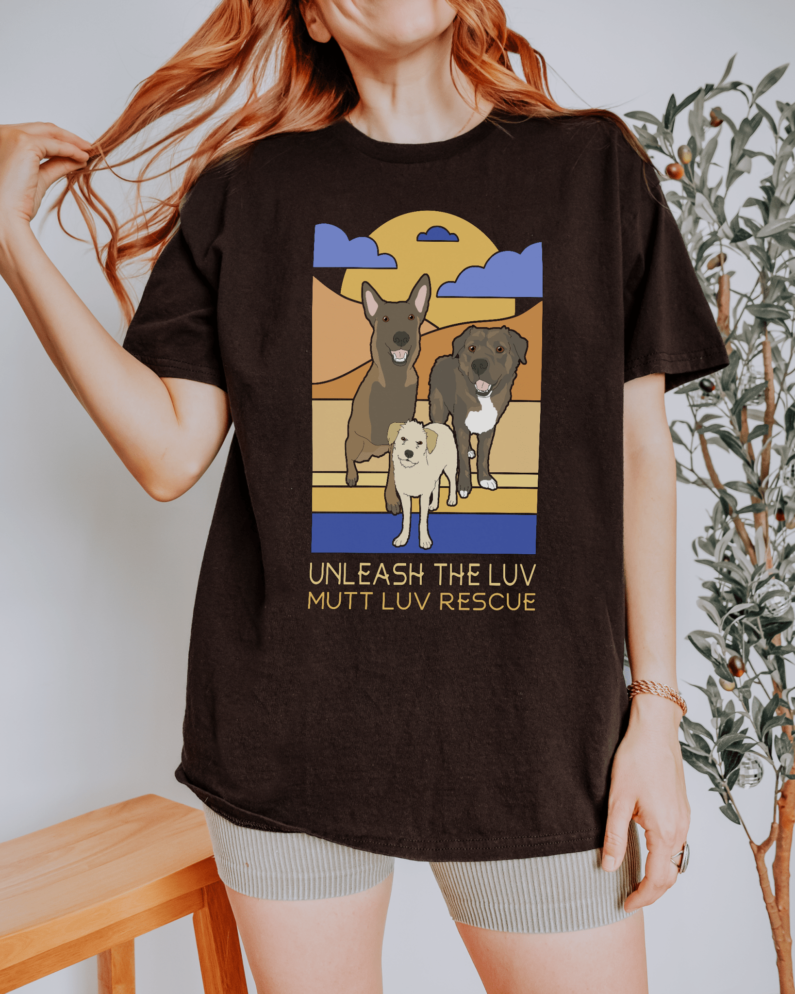 Mutt Luv Rescue | FUNDRAISER | Unisex T-shirt - Detezi Designs - 61698955334805437897