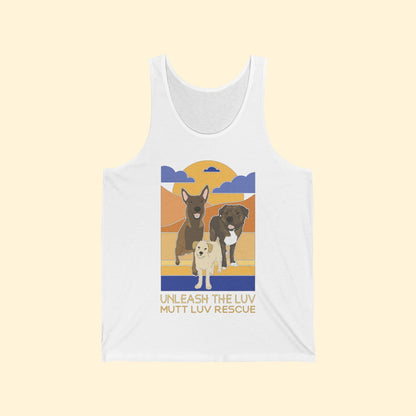 Mutt Luv Rescue | FUNDRAISER | Unisex Tank - Detezi Designs - 16484829675618002606