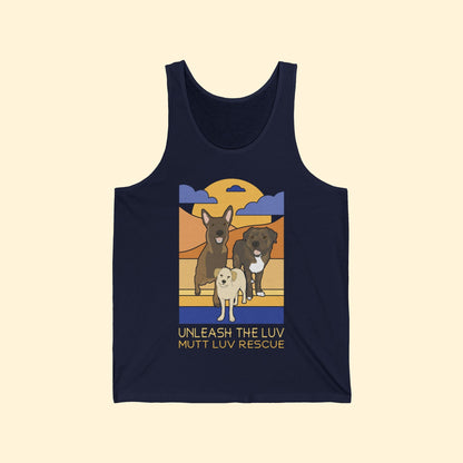Mutt Luv Rescue | FUNDRAISER | Unisex Tank - Detezi Designs - 22197576061140022277