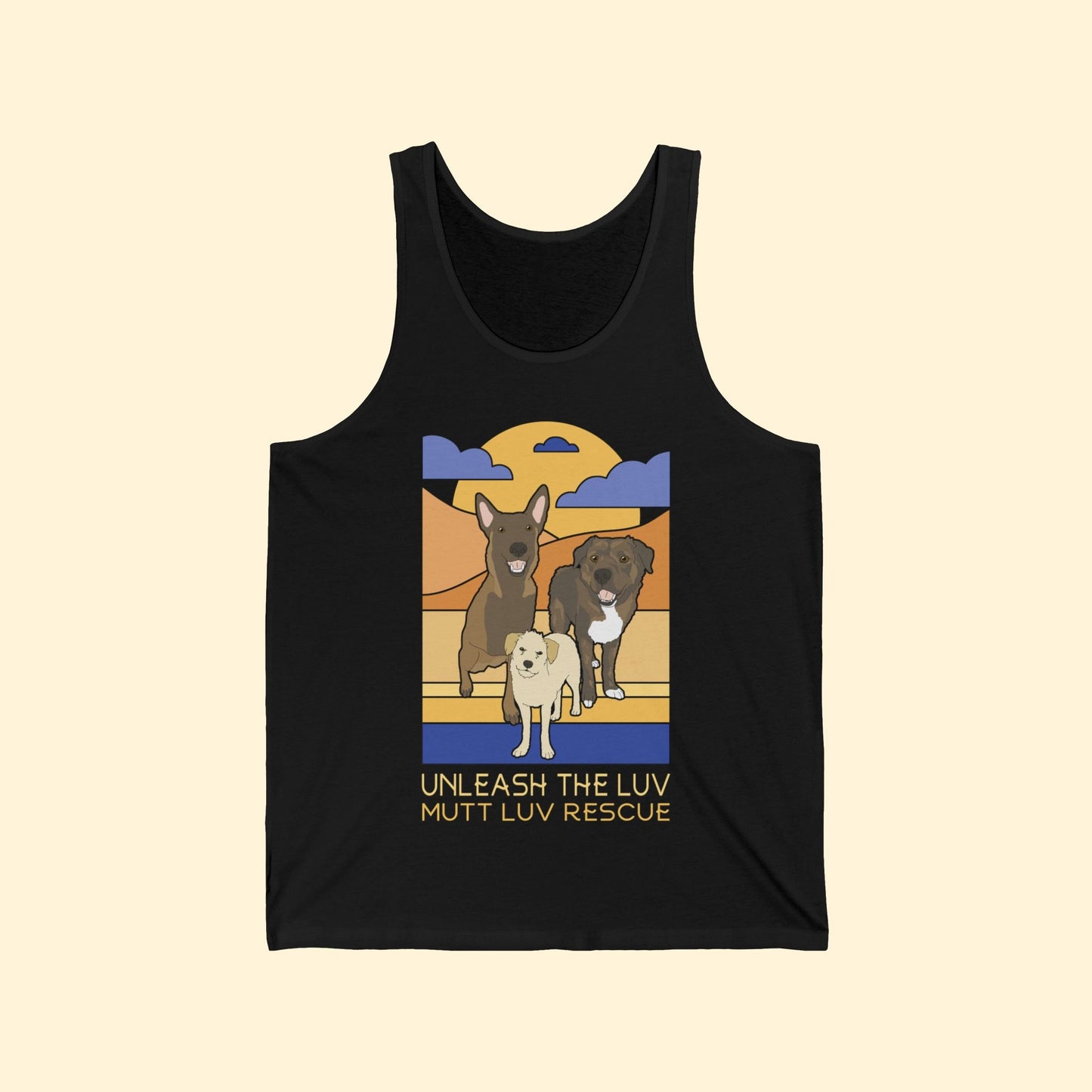 Mutt Luv Rescue | FUNDRAISER | Unisex Tank - Detezi Designs - 30708879895516542950