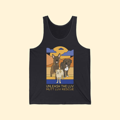 Mutt Luv Rescue | FUNDRAISER | Unisex Tank - Detezi Designs - 91418233117292262853