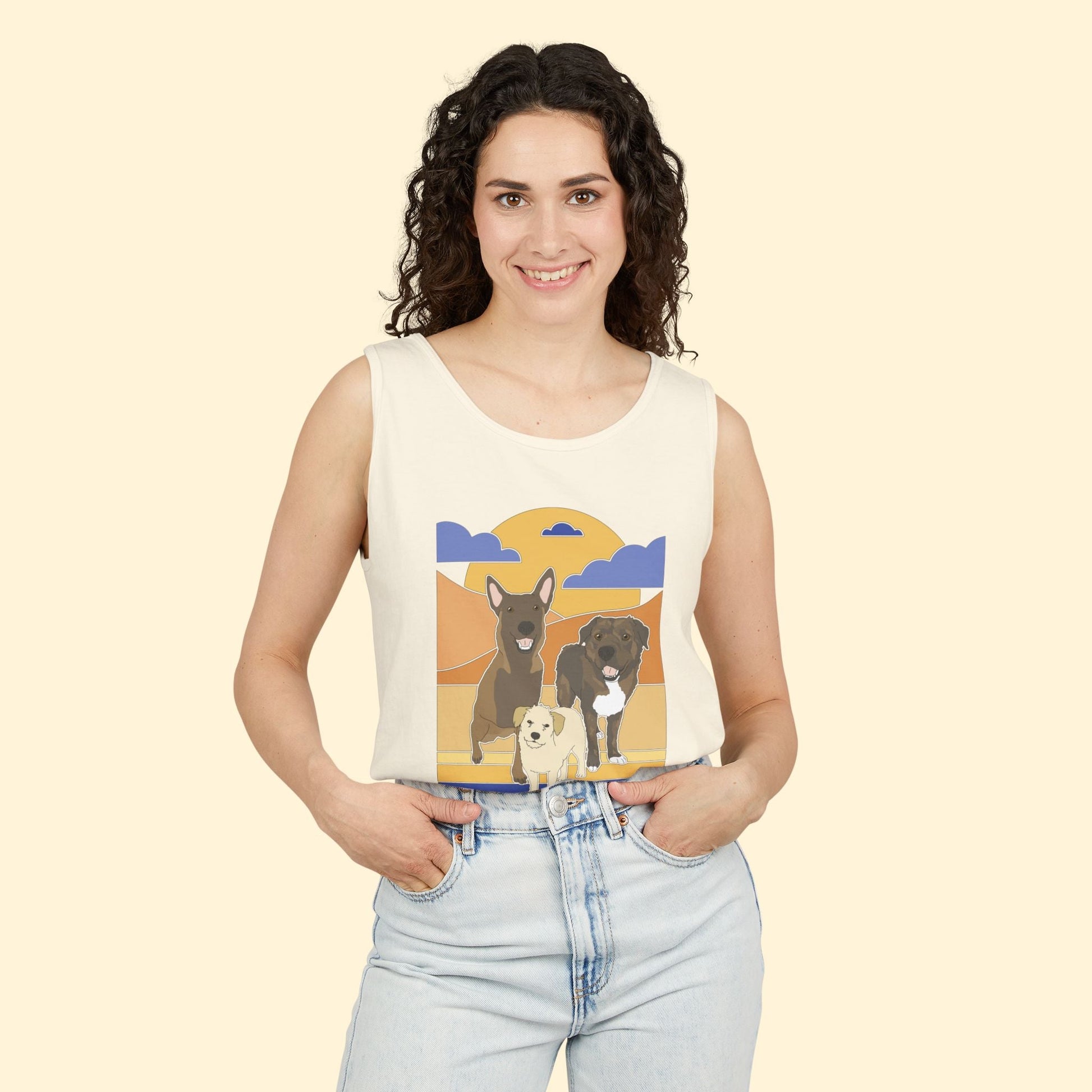 Mutt Luv Rescue | FUNDRAISER | Unisex Tank Top - Detezi Designs - 26334145532080503990