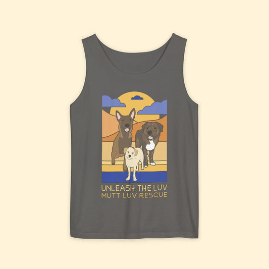 Mutt Luv Rescue | FUNDRAISER | Unisex Tank Top - Detezi Designs - 26334145532080503990