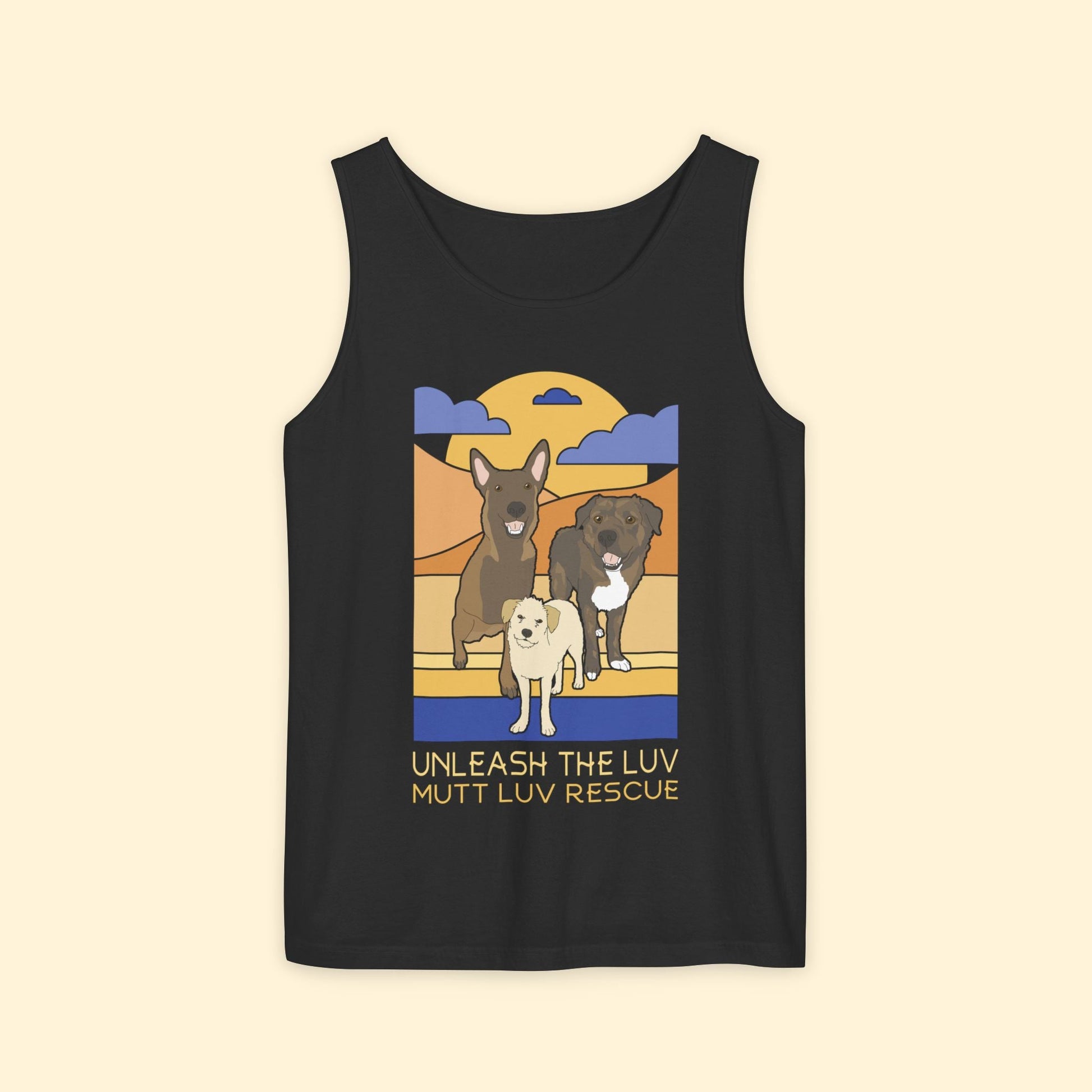 Mutt Luv Rescue | FUNDRAISER | Unisex Tank Top - Detezi Designs - 29451467675943606730