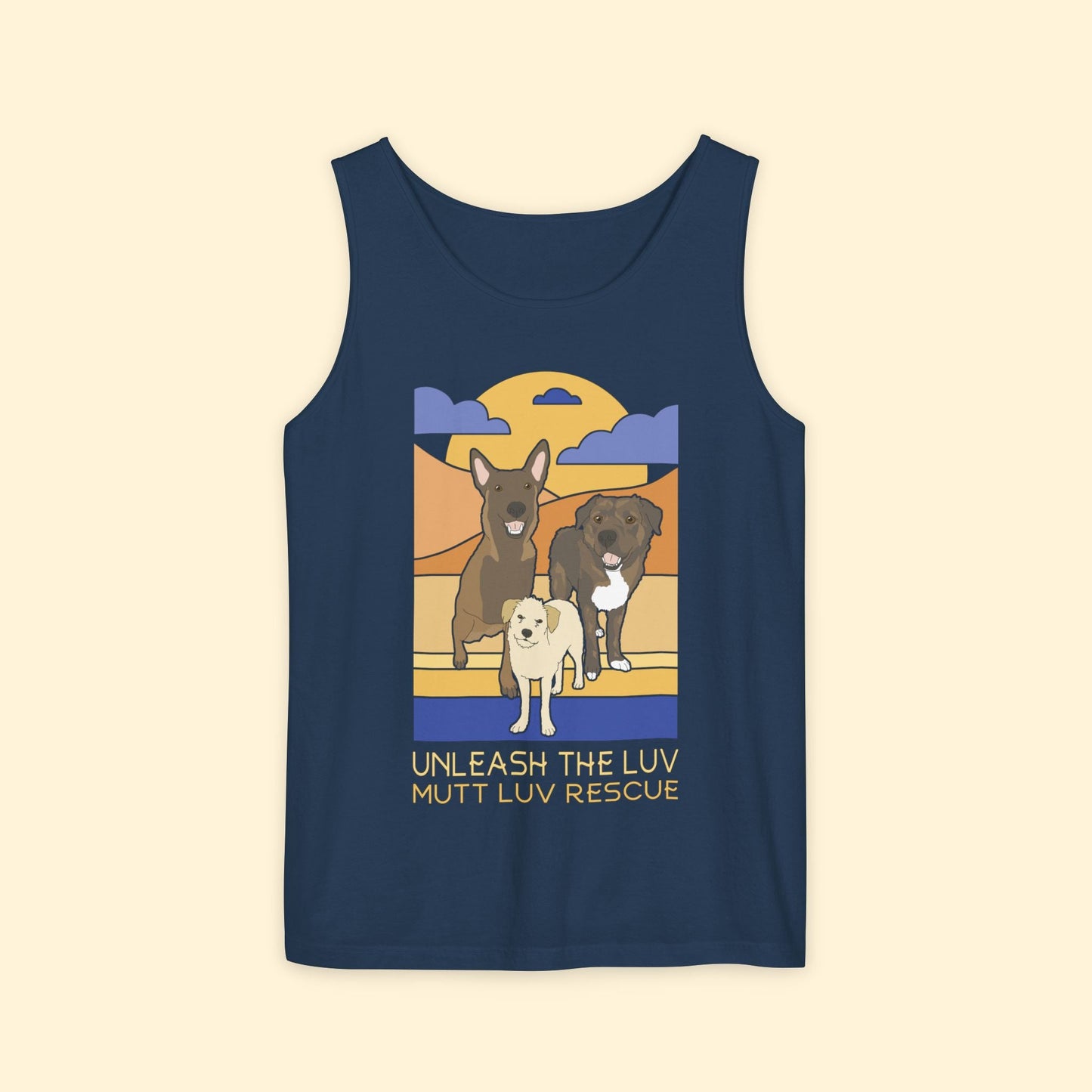 Mutt Luv Rescue | FUNDRAISER | Unisex Tank Top - Detezi Designs - 33667981165462728564