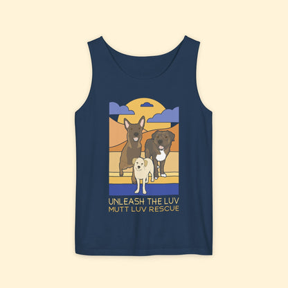 Mutt Luv Rescue | FUNDRAISER | Unisex Tank Top - Detezi Designs - 33667981165462728564